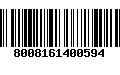 Código de Barras 8008161400594