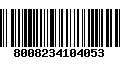 Código de Barras 8008234104053