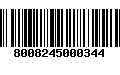 Código de Barras 8008245000344