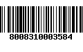 Código de Barras 8008310003584