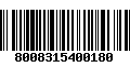 Código de Barras 8008315400180