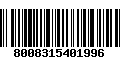 Código de Barras 8008315401996