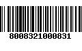 Código de Barras 8008321000831