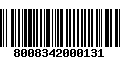 Código de Barras 8008342000131