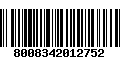 Código de Barras 8008342012752