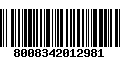 Código de Barras 8008342012981