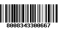 Código de Barras 8008343300667