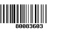 Código de Barras 80083603