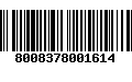 Código de Barras 8008378001614