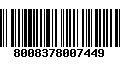 Código de Barras 8008378007449