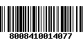 Código de Barras 8008410014077