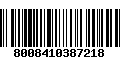 Código de Barras 8008410387218