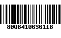 Código de Barras 8008410636118