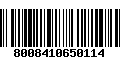 Código de Barras 8008410650114