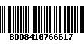 Código de Barras 8008410766617