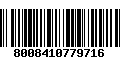 Código de Barras 8008410779716