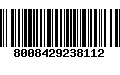 Código de Barras 8008429238112