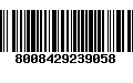 Código de Barras 8008429239058