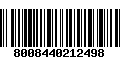 Código de Barras 8008440212498