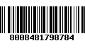 Código de Barras 8008481798784