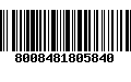 Código de Barras 8008481805840