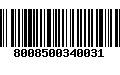 Código de Barras 8008500340031