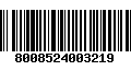 Código de Barras 8008524003219