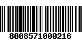 Código de Barras 8008571000216