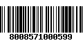 Código de Barras 8008571000599