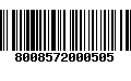 Código de Barras 8008572000505