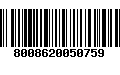 Código de Barras 8008620050759