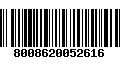 Código de Barras 8008620052616