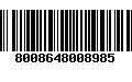 Código de Barras 8008648008985