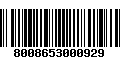 Código de Barras 8008653000929