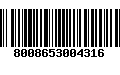 Código de Barras 8008653004316