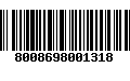 Código de Barras 8008698001318