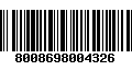 Código de Barras 8008698004326