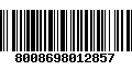 Código de Barras 8008698012857