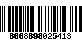 Código de Barras 8008698025413