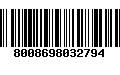 Código de Barras 8008698032794