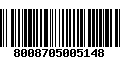 Código de Barras 8008705005148