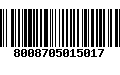 Código de Barras 8008705015017