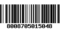 Código de Barras 8008705015048