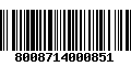 Código de Barras 8008714000851