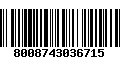 Código de Barras 8008743036715