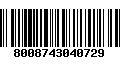 Código de Barras 8008743040729