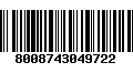 Código de Barras 8008743049722