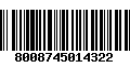 Código de Barras 8008745014322