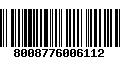 Código de Barras 8008776006112