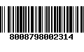 Código de Barras 8008798002314